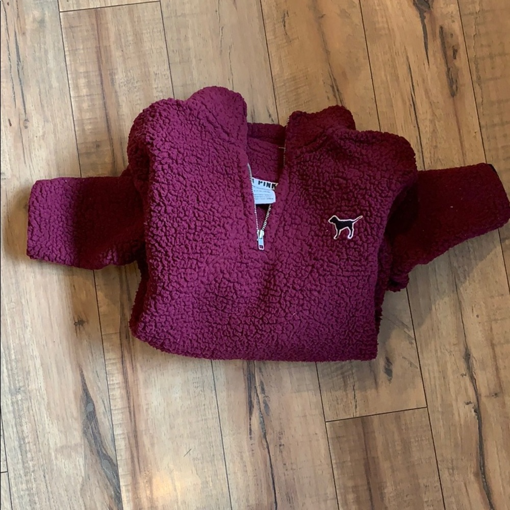 Pink Sherpa sweatshirt